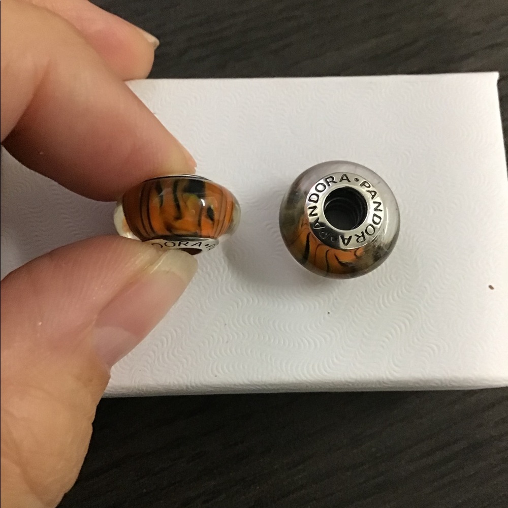 2 Pandora Murano Beads